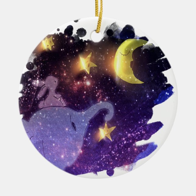 Elephant Keramik Ornament (Vorne)