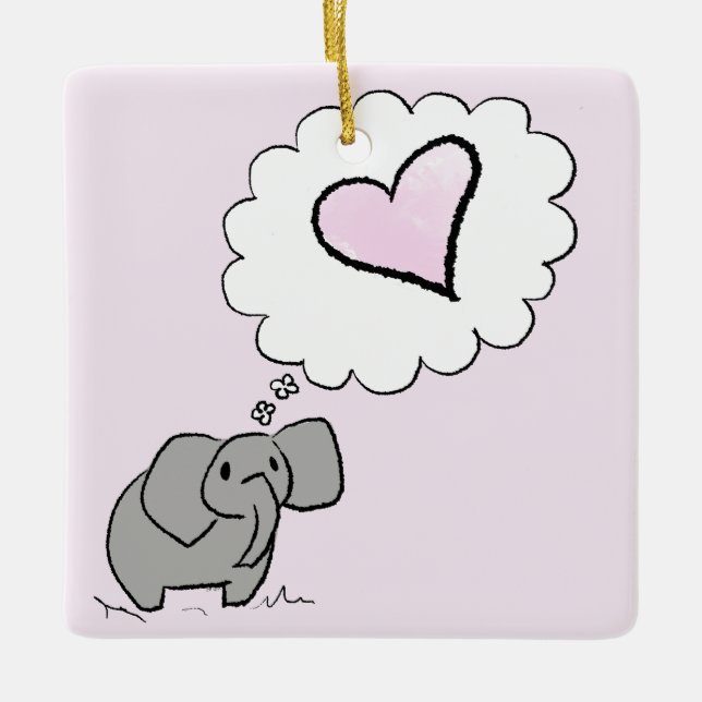 Elephant Keramikornament (Vorderseite)