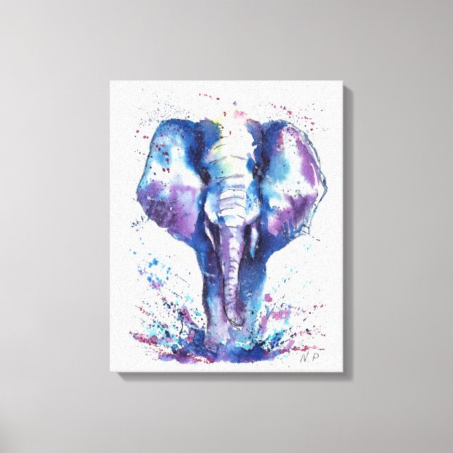 Elephant Kids Art Leinwanddruck (Vorderseite)