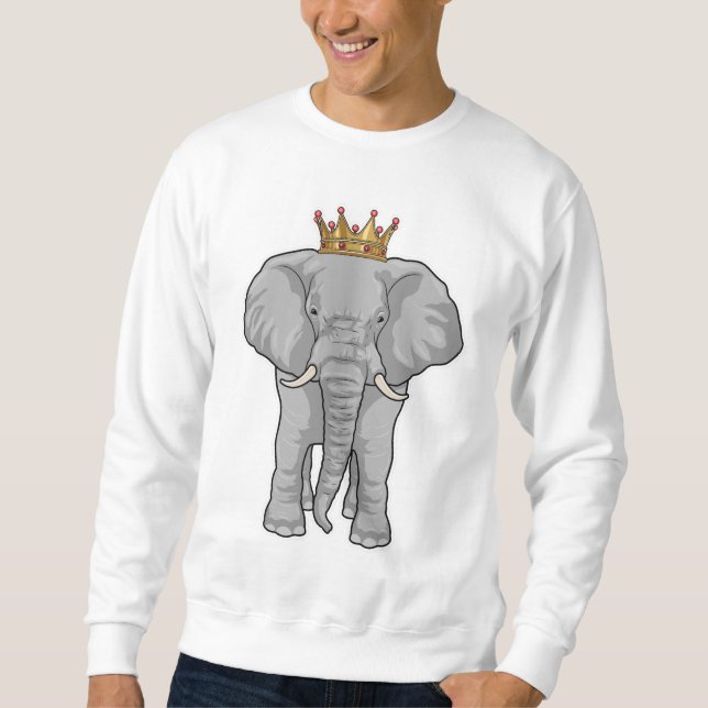 Elephant King Crown Sweatshirt (Vorderseite)