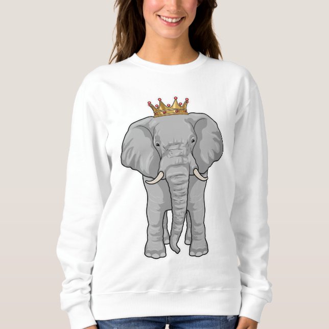 Elephant King Crown Sweatshirt (Vorderseite)