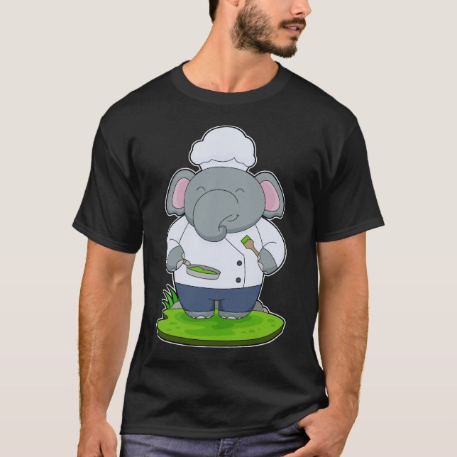 Elephant Koch Cook Pan T-Shirt (Vorderseite)