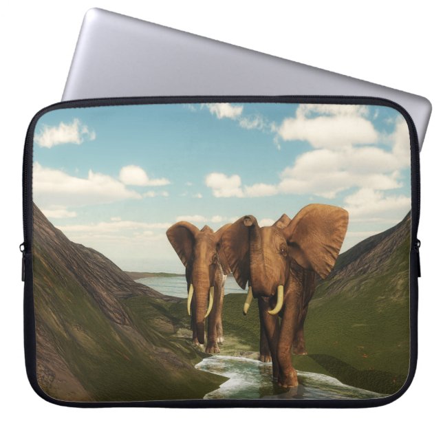 Elephant Laptopschutzhülle (Vorderseite)