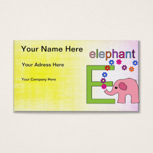 Elephant Letter E