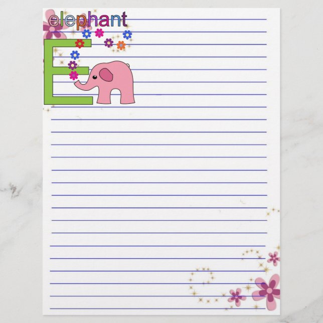 Elephant Letter E (Vorderseite)