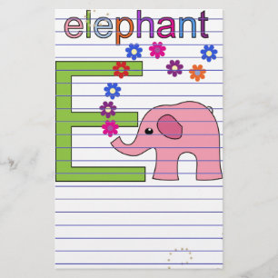 Elephant Letter E Briefpapier