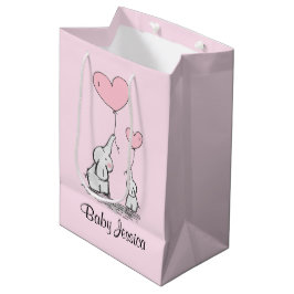 Elephant Liebe Design Geschenktasche Mittlere Geschenktüte