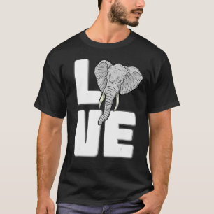 Elephant Liebe gibt Niedlichen Elefanten Graphic R T-Shirt