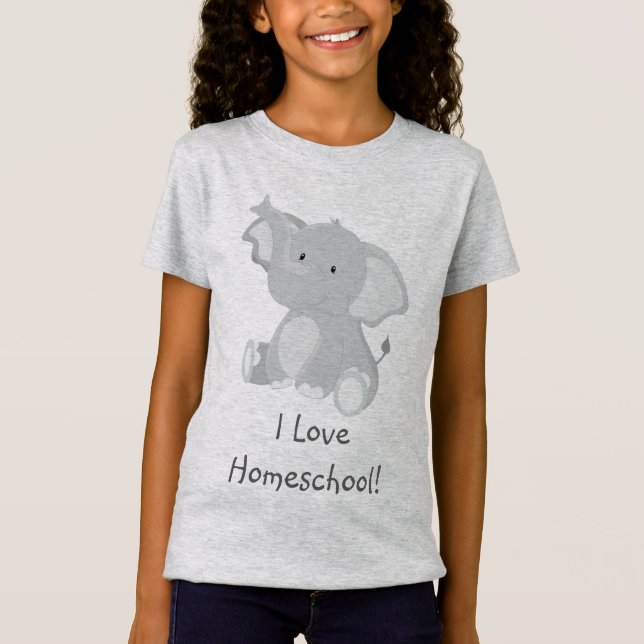 Elephant Liebe Homeschool T-Shirt (Vorderseite)