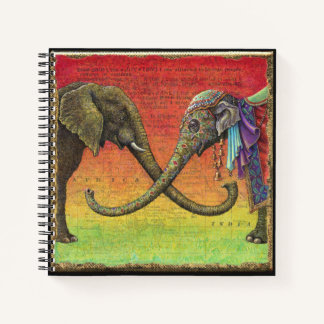 Elephant Liebe Notebook: Xenophil Notizbuch