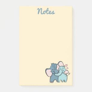 Elephant-Liebe Post-it Klebezettel