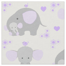 Elephant Lila Safari Animal Kinderzimmer Baby Girl