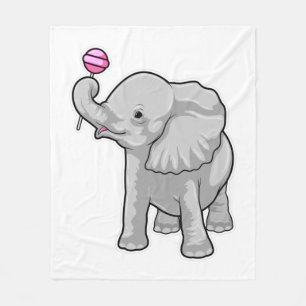 Elephant Lollipop Fleecedecke