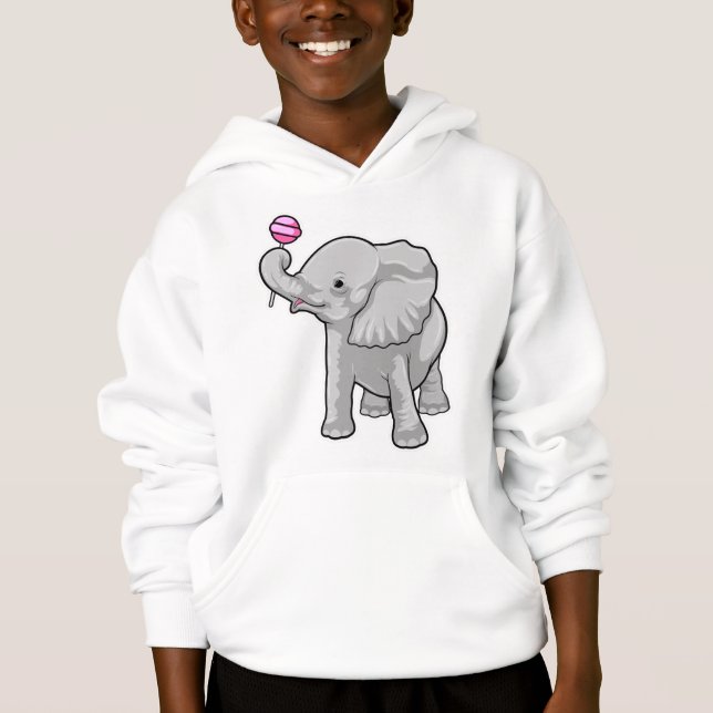 Elephant Lollipop Hoodie (Vorderseite)