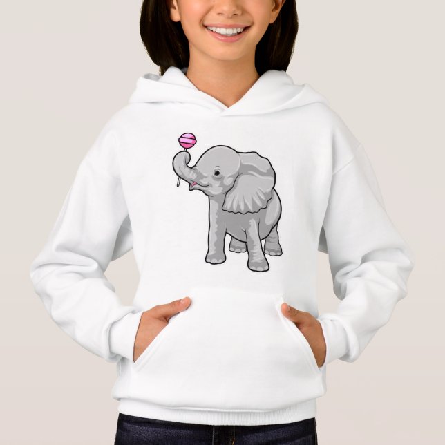 Elephant Lollipop Hoodie (Vorderseite)