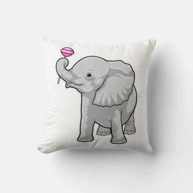 Elephant Lollipop Kissen (Vorderseite)