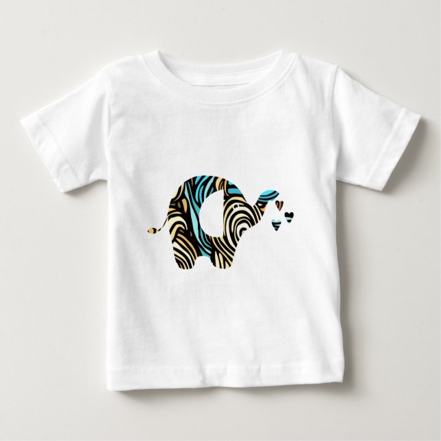 Elephant Love Baby T-shirt (Vorderseite)