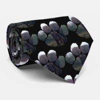 Elephant Mist Footprint Neck Tie