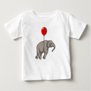 Elephant mit Balloon Baby T-shirt