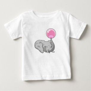 Elephant mit Balloon Baby T-shirt
