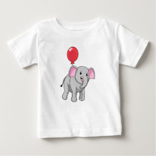 Elephant mit Balloon Baby T-shirt