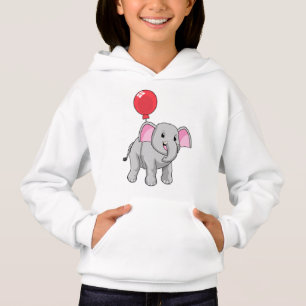 Elephant mit Balloon Hoodie