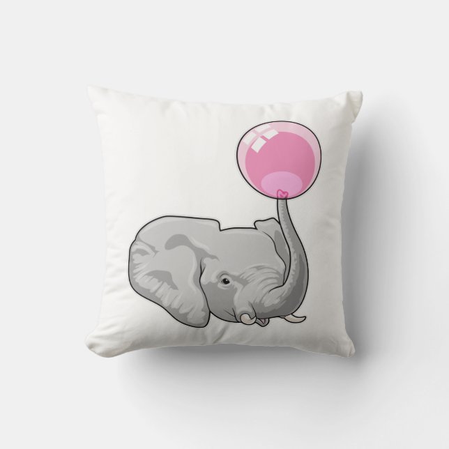Elephant mit Balloon Kissen (Vorderseite)