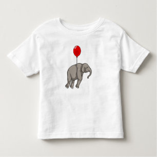 Elephant mit Balloon Kleinkind T-shirt