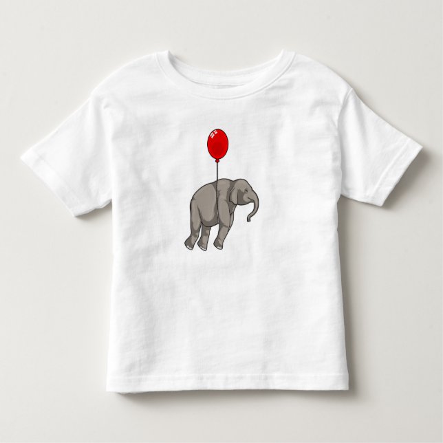 Elephant mit Balloon Kleinkind T-shirt (Vorderseite)
