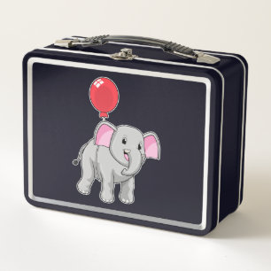 Elephant mit Balloon Metall Brotdose