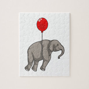 Elephant mit Balloon Puzzle