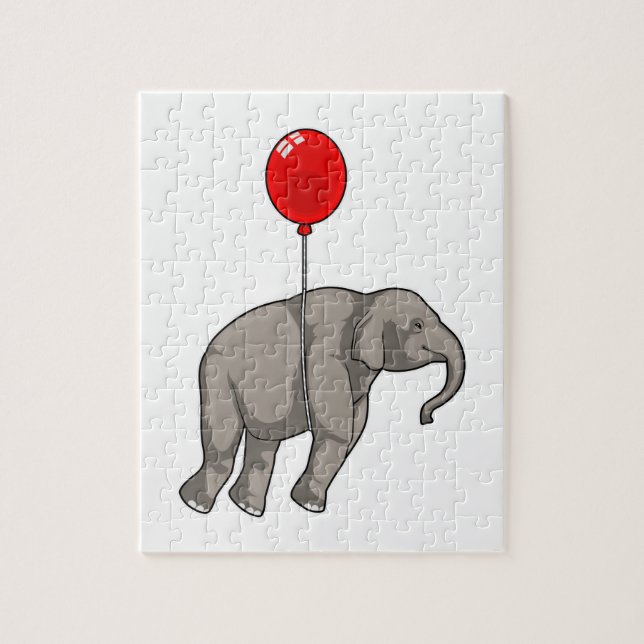 Elephant mit Balloon Puzzle (Vertikal)