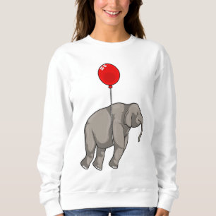 Elephant mit Balloon Sweatshirt
