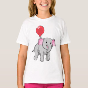 Elephant mit Balloon T-Shirt