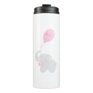 Elephant mit Balloon Thermosbecher