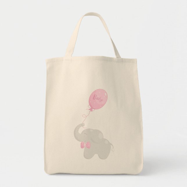 Elephant mit Balloon Tragetasche (Vorne)