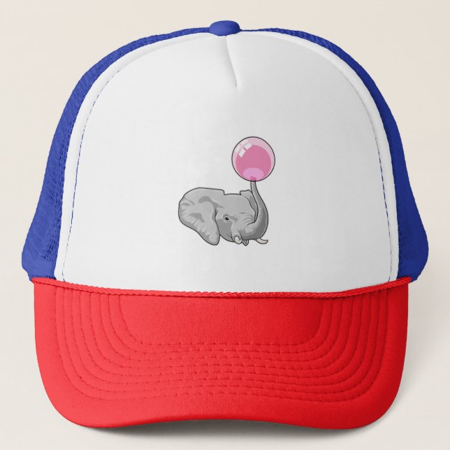 Elephant mit Balloon Truckerkappe (Vorderseite)