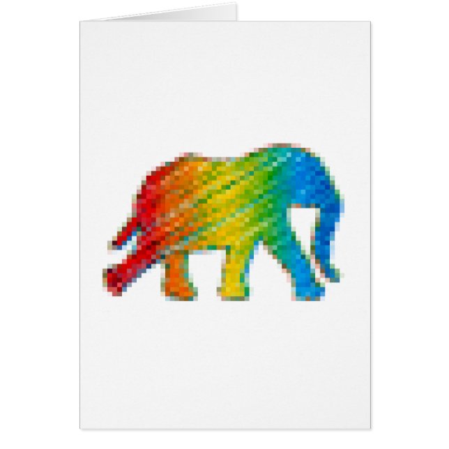 Elephant mit Pixeln (Vorne)