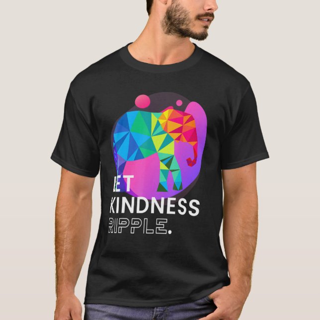 Elephant Mitgefühl Kindness Ripple Mindfulness Me T-Shirt (Vorderseite)