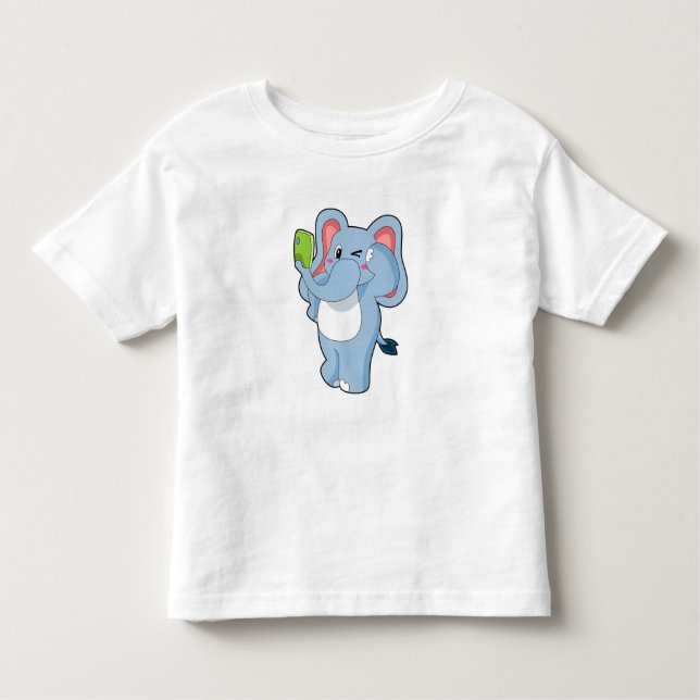 Elephant Mobile Kleinkind T-shirt (Vorderseite)