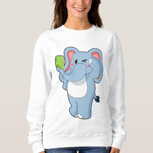 Elephant Mobile Sweatshirt (Vorderseite)