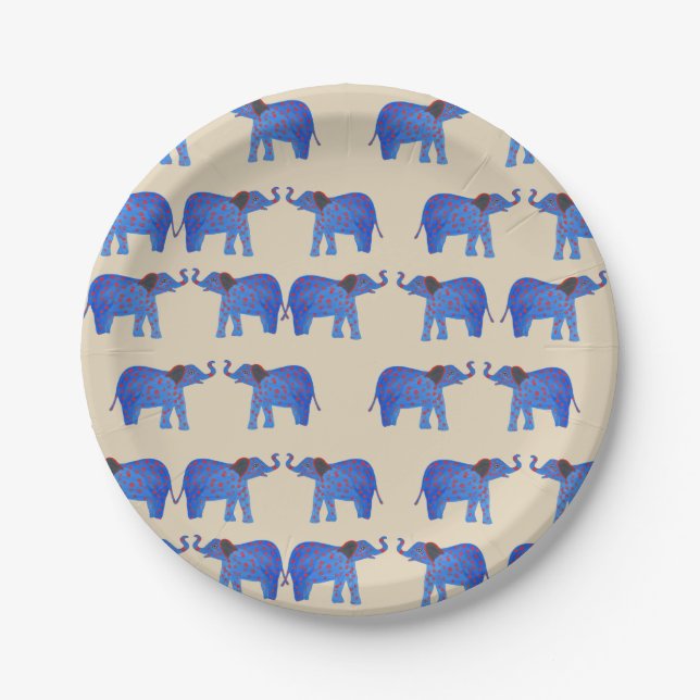 Elephant Mood Custom Paper Tellers Pappteller (Vorderseite)
