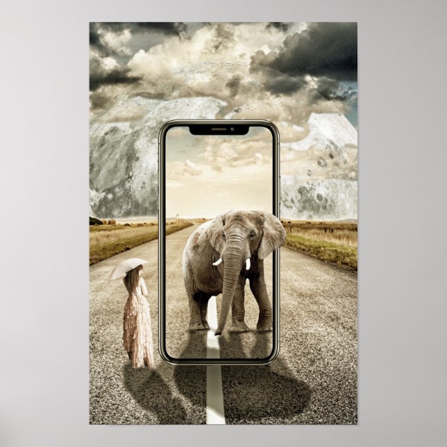 Elephant Moon Fantasy Girl Poster (Vorne)