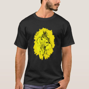 Elephant Motif afrikanische Tiere farbenfrohe Mamm T-Shirt