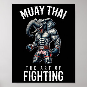 Elephant Muay Thai - Kickboxen und Elephant Thai  Poster