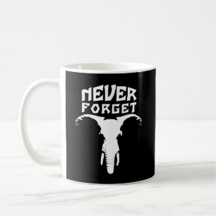 Elephant nie vergessen kaffeetasse