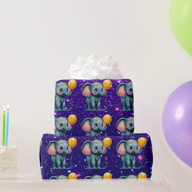 Elephant Niedlich Charming als Inspiriert Geschenkpapier (Partygeschenke)