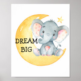 Elephant Niedliches Zitat Kinderzimmer Print Baby  Poster