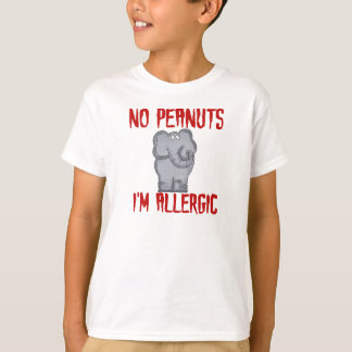 Elephant NO Peanuts Ich bin allergisch T-Shirt
