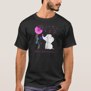 Elephant Noonans Syndrome Awareness Ribbon Raglan T-Shirt